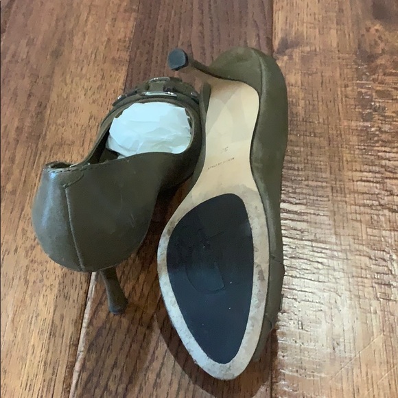 DIOR GREEN/GREY HEALS SIZE 38 - Picture 6 of 6